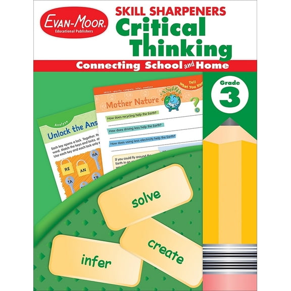 Evan-Moor Skill Sharpeners: Critical Thinking, Grade 3 Workbook