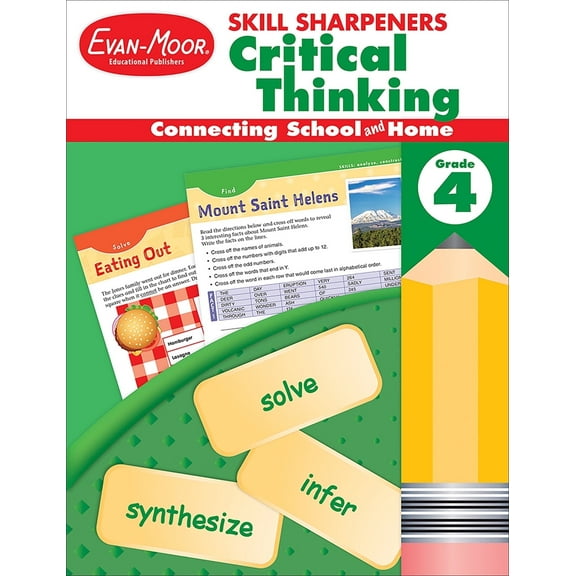Evan-Moor Skill Sharpeners: Critical Thinking, Grade 4 Workbook