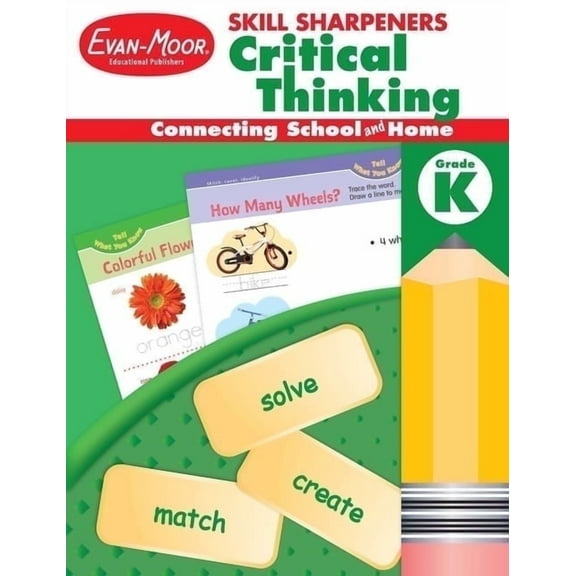 Evan-Moor Skill Sharpeners: Critical Thinking, Kindergarten Workbook