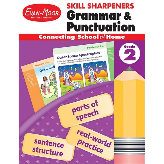 Evan-Moor Skill Sharpeners: Grammar & Punctuation, Grade 2 Workbook