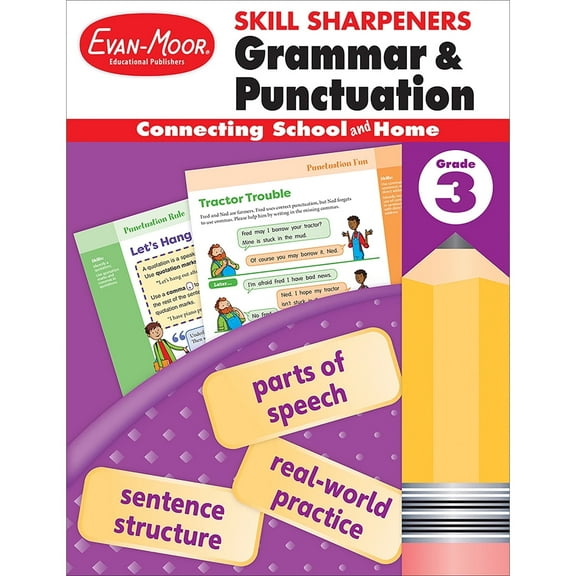 Evan-Moor Skill Sharpeners: Grammar & Punctuation, Grade 3 Workbook