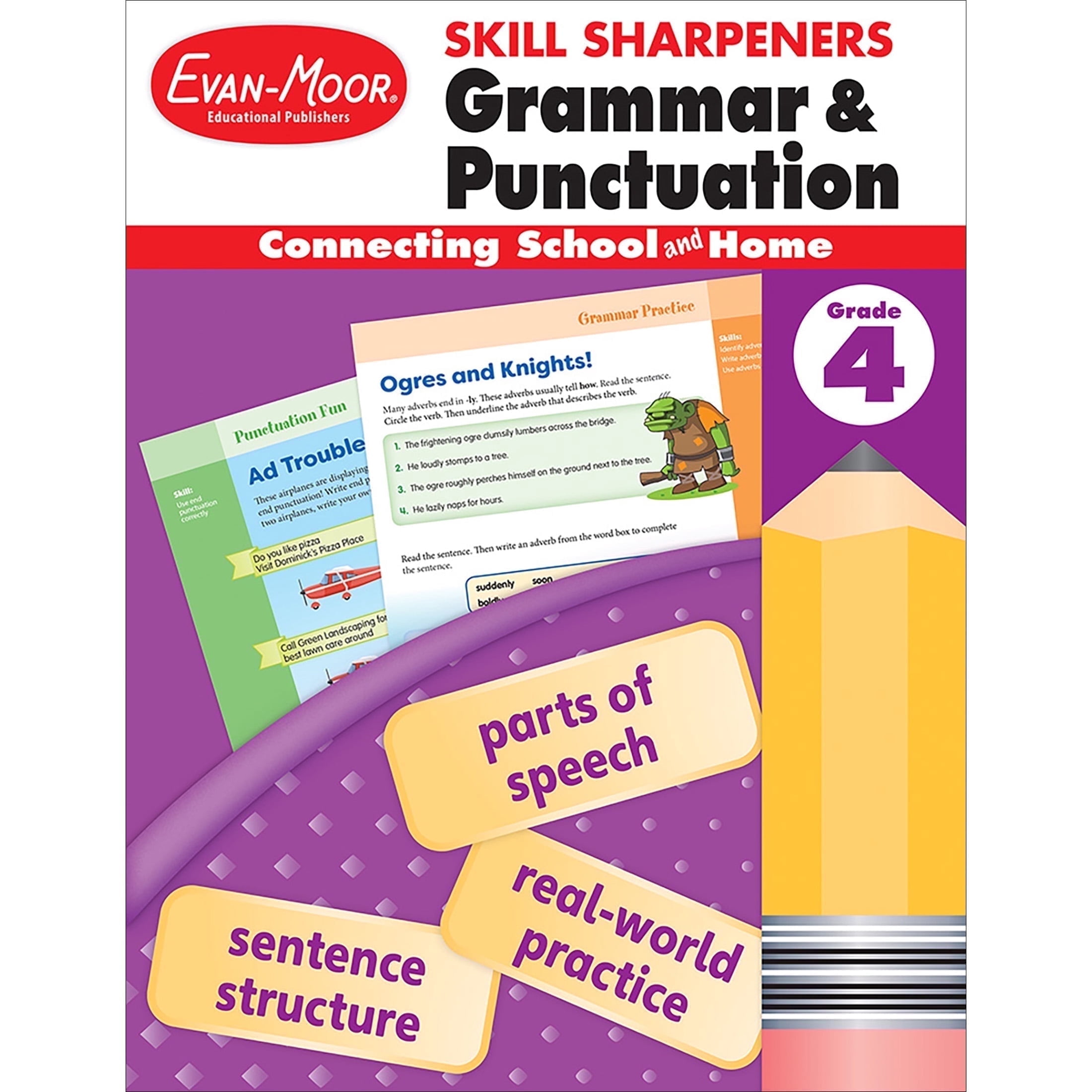Evan-Moor Skill Sharpeners: Grammar & Punctuation, Grade 4 
