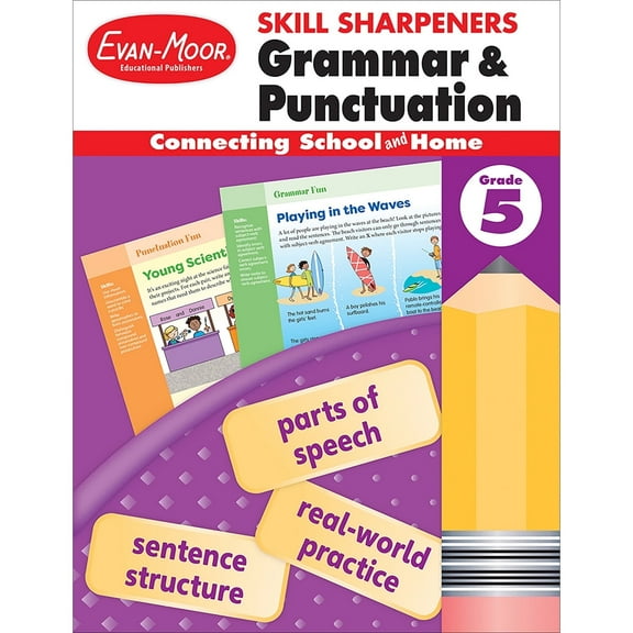 Evan-Moor Skill Sharpeners: Grammar & Punctuation, Grade 5 Workbook