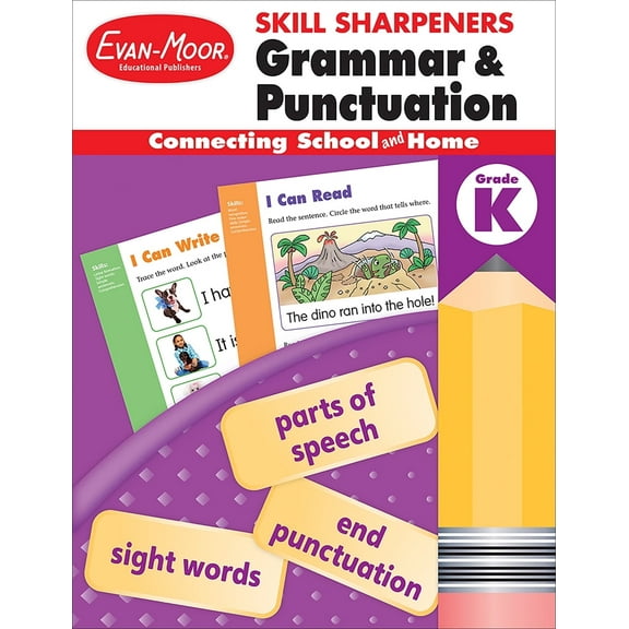 Evan-Moor Skill Sharpeners: Grammar & Punctuation, Kindergarten Workbook