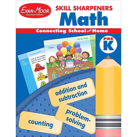 Evan-Moor Skill Sharpeners: Math, PreK Workbook