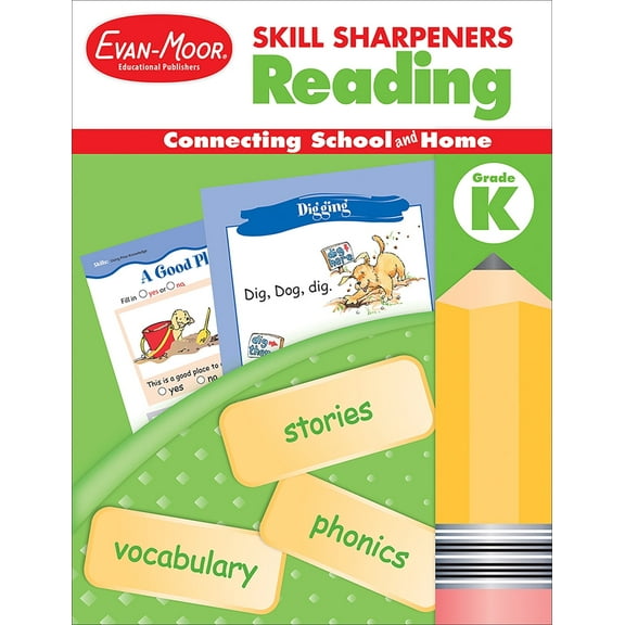 Evan-Moor Skill Sharpeners: Reading, Grade Kindergarten Workbook