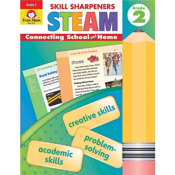 Evan-Moor Skill Sharpeners: STEAM, Grade 2 Workbook