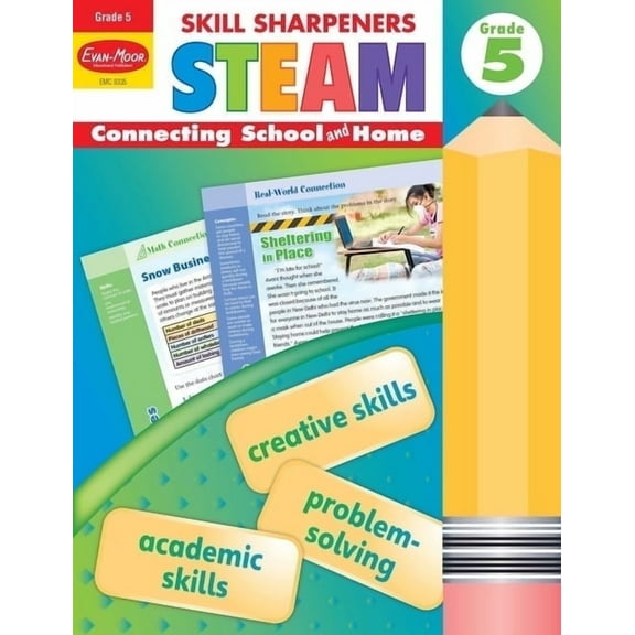 Evan-Moor Skill Sharpeners: STEAM, Grade 5 Workbook