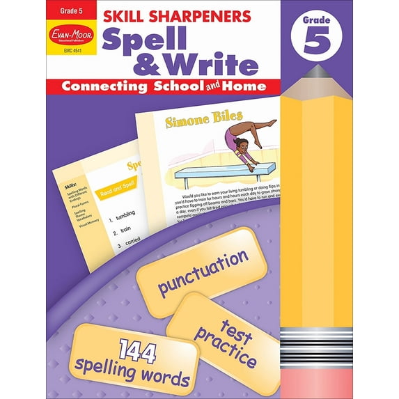 Evan-Moor Skill Sharpeners: Spell & Write, Grade 5 Workbook