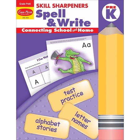 Evan-Moor Skill Sharpeners: Spell & Write, PreK Workbook