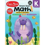 Evan-Moor Smart Start Math Stories and Activities, Grade K: Early Learning Activity Book, Audio Read Alouds