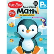 Evan-Moor Smart Start Math Stories and Activities, PreK: Early Learning Activity Book, Audio Read Alouds