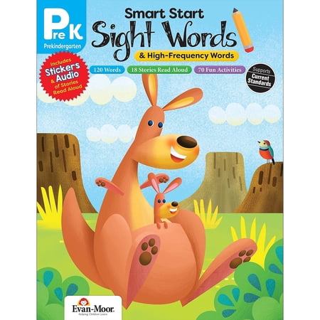 Evan-Moor Smart Start Sight Words & High-Frequency Words Grade PreK EMC9287