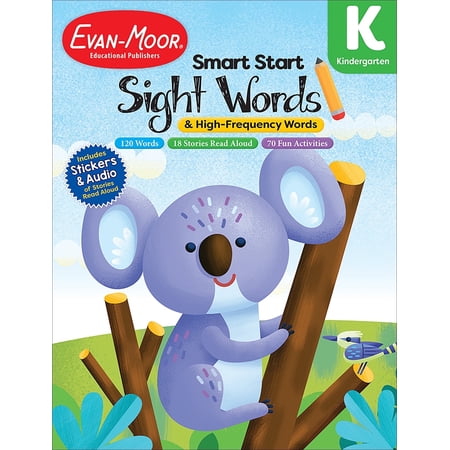 Evan-Moor Smart Start: Sight Words & High-Frequency Words, Kindergarten Workbook