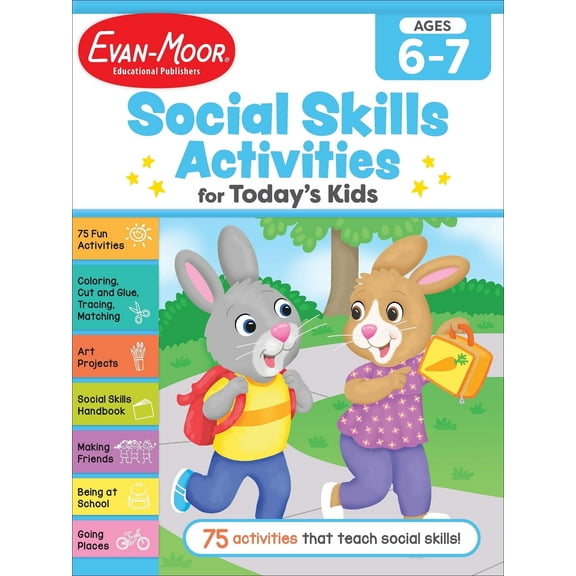 Evan-Moor Social Skills Activities for Today’s Kids, Age 6-7: Activity Book, Making Friends