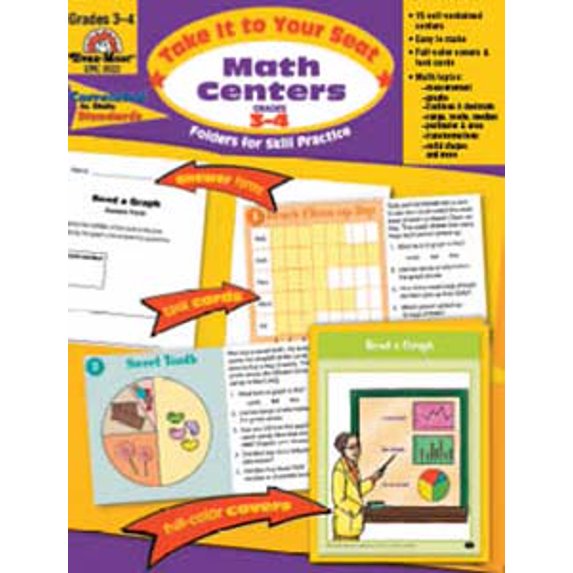 Take It to Your Seat Math Centers, Grades 3-4