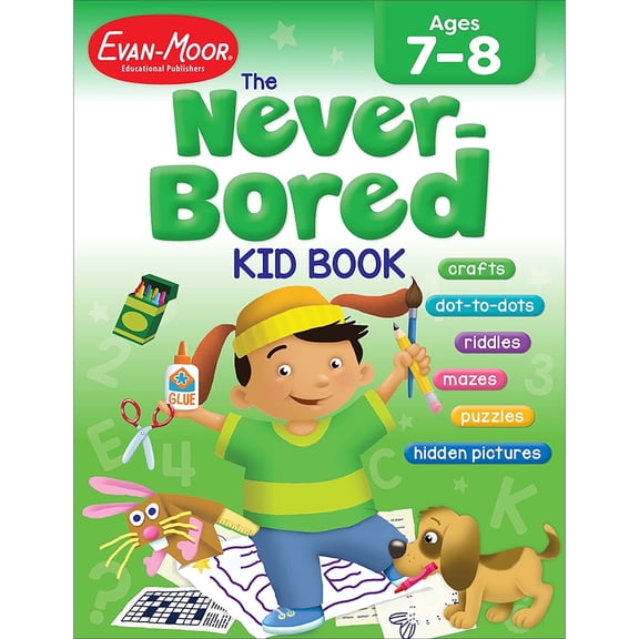 Evan-Moor The Never-Bored Kid Book, Age 7 - 8 Workbook