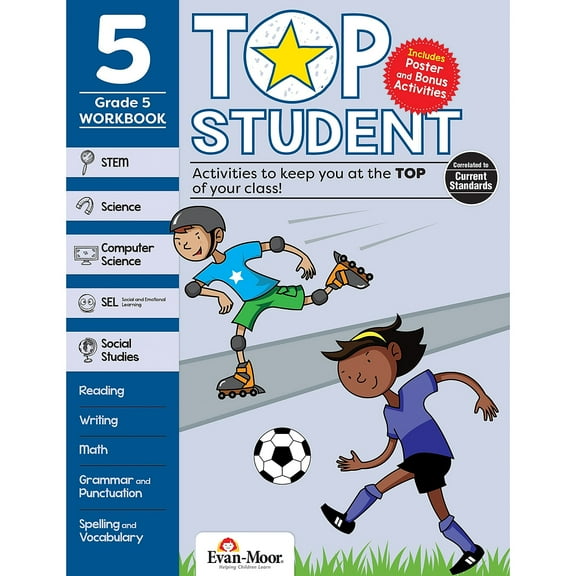 Evan-Moor Top Student Grade 5 Workbook (EMC9325)