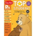 thumbnail image 1 of Evan-Moor Top Student, Pre-Kindergarten Workbook, Ages 4-5, 300+ Activities, Reading, Math, STEM, SEL, Stickers, 1 of 6