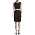 thumbnail image 1 of Evan Picone Women’s Crepe Colorblocked Dress, 1 of 6