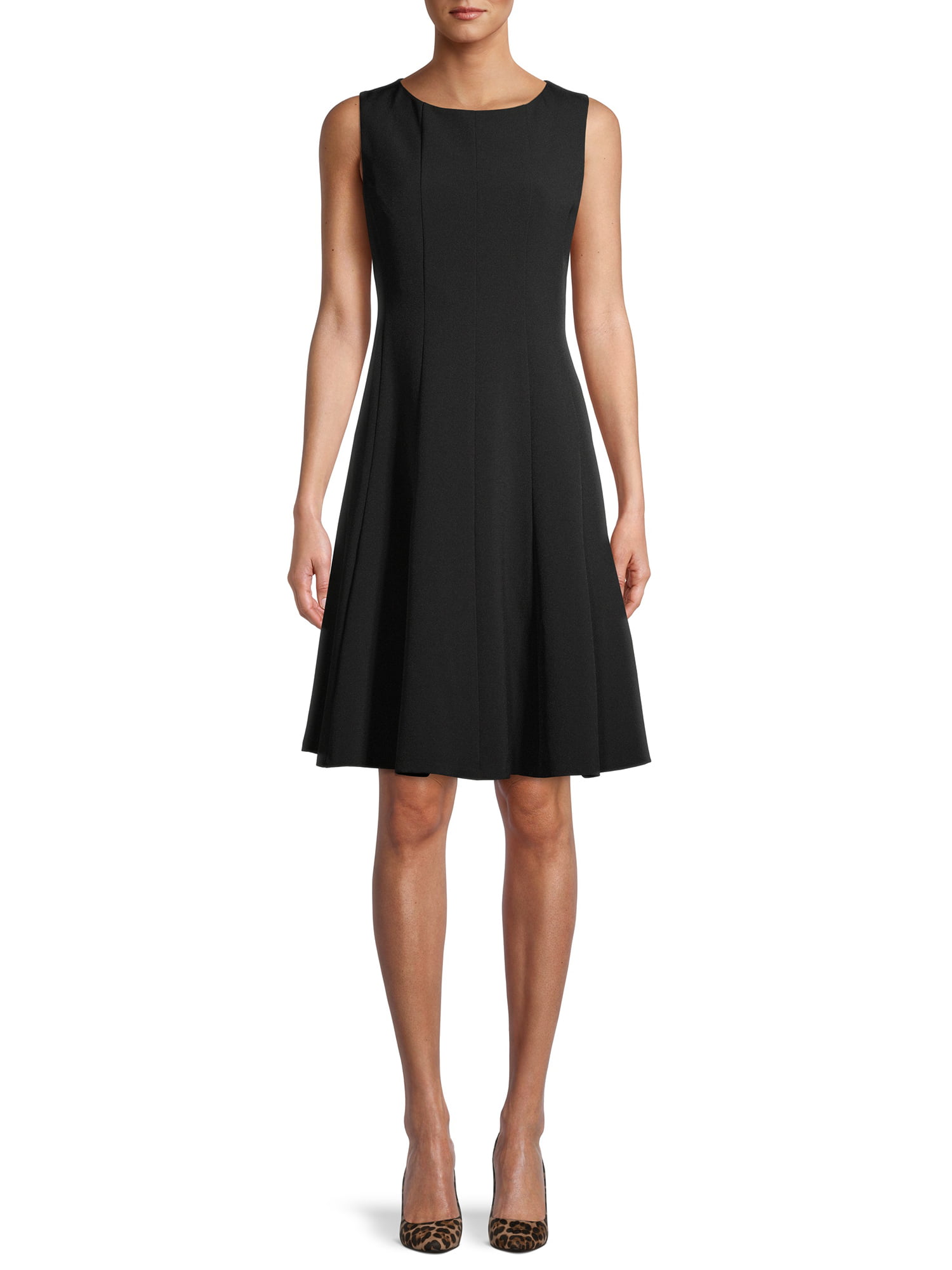 Evan Picone Women's Essential Multi Seam Sleeveless Dress 