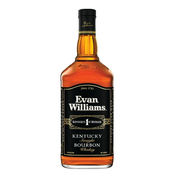 Evan Williams Black Label Straight Bourbon, 1.75 L Bottle, 43% ABV