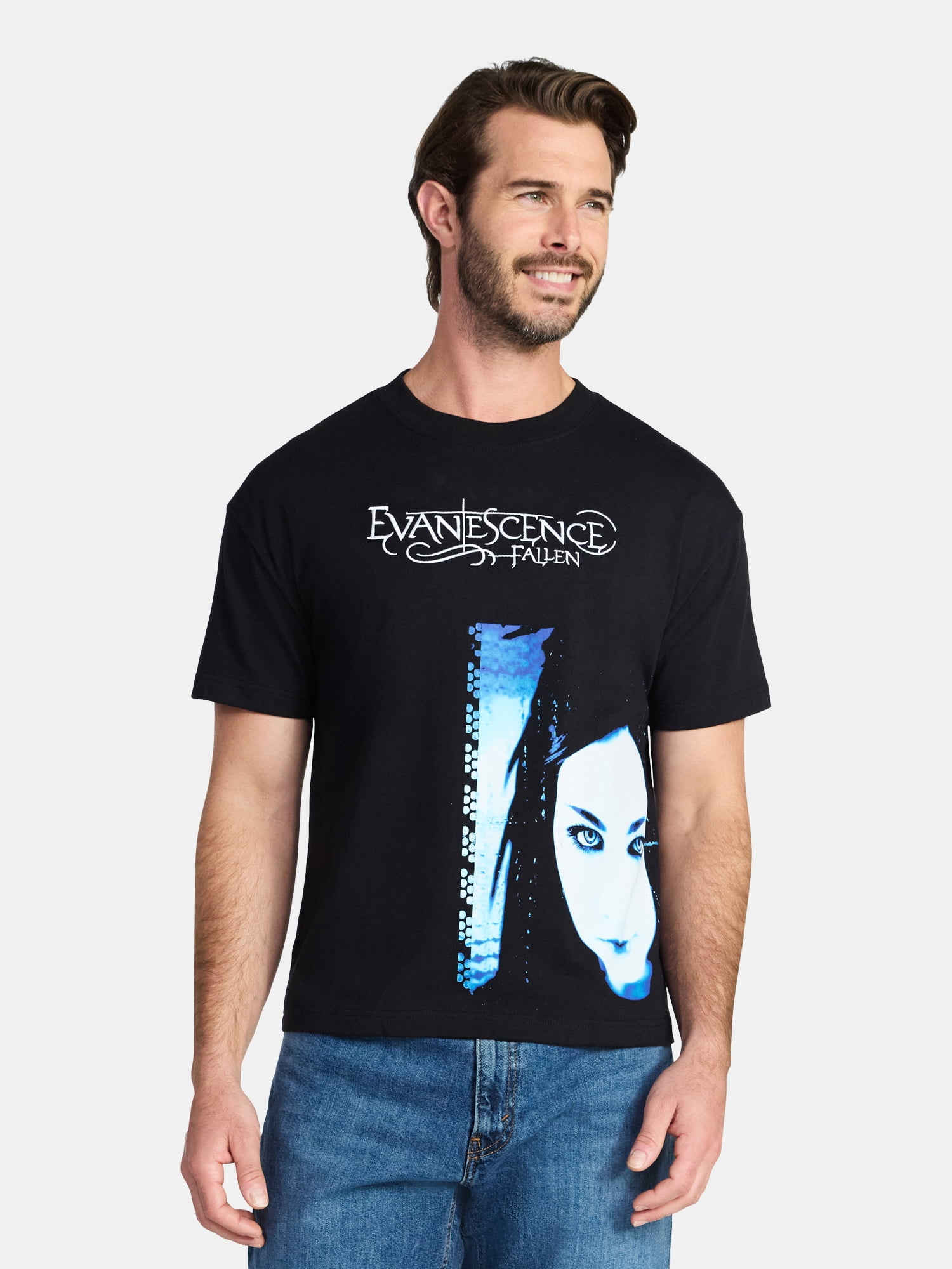 Evanescence Men's and Big Men's Boxy Fit Graphic Tee, Sizes XS-3XL