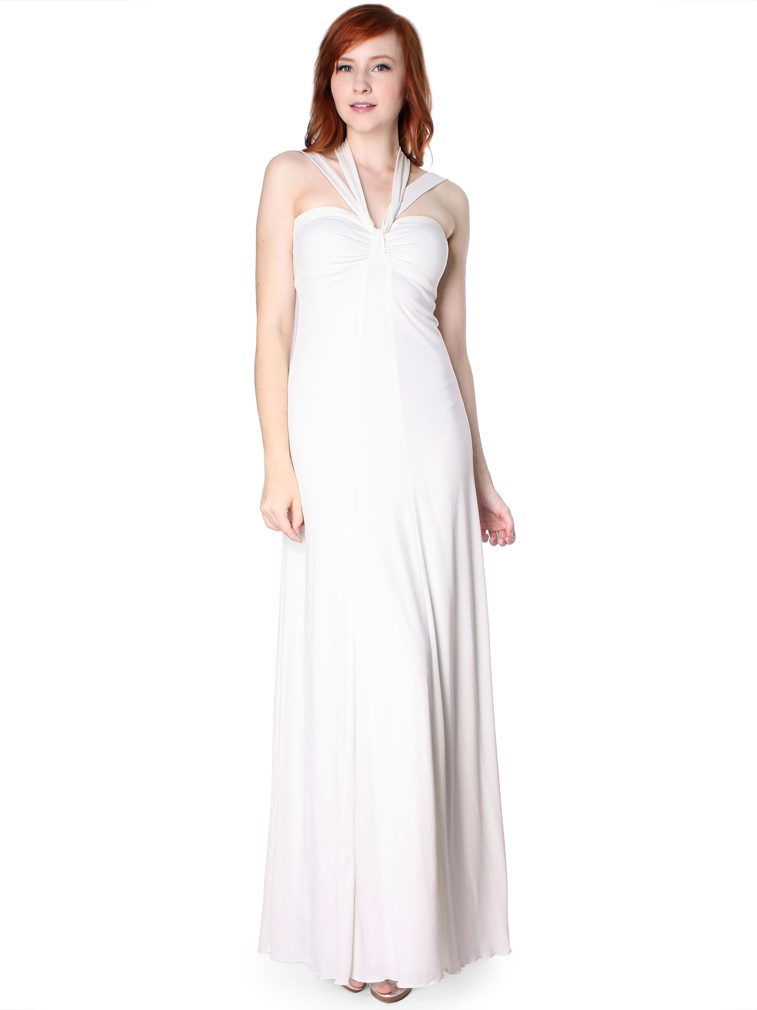 Claire™ - Elegant Long Halter Dress
