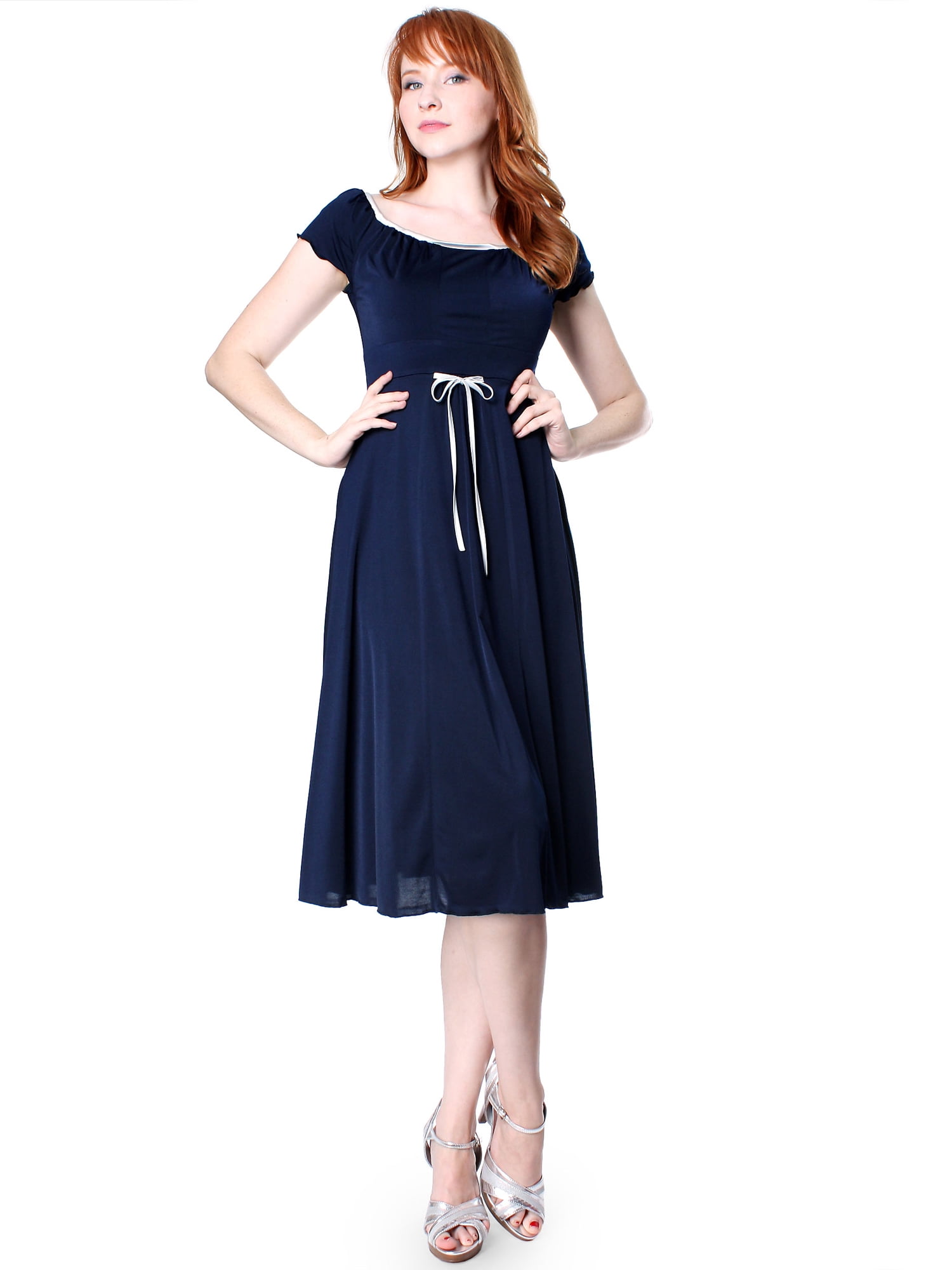 strapless open back dress Ever-Pretty A-Line Pleated Chiffon Tie-Waist Evening Dress