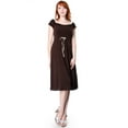 thumbnail image 1 of Evanese Women's sweetheart cap sleeve knee length day dress with satin trims, 1 of 4