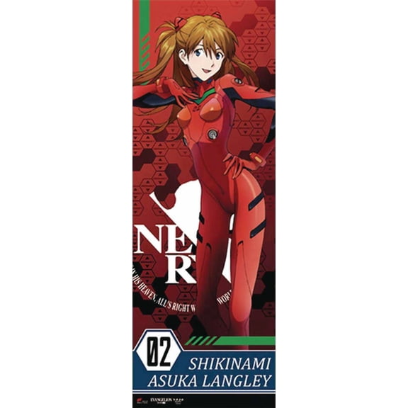 Neon Genesis Evangelion Asuka Langley Soryu Life-Size Wall Scroll [Plugsuit]