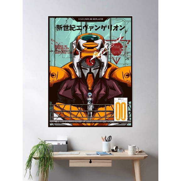 Evangelion Eva 01 Poster Color Poster Wall Art Modern Wall Decor For Living Room Bedroom