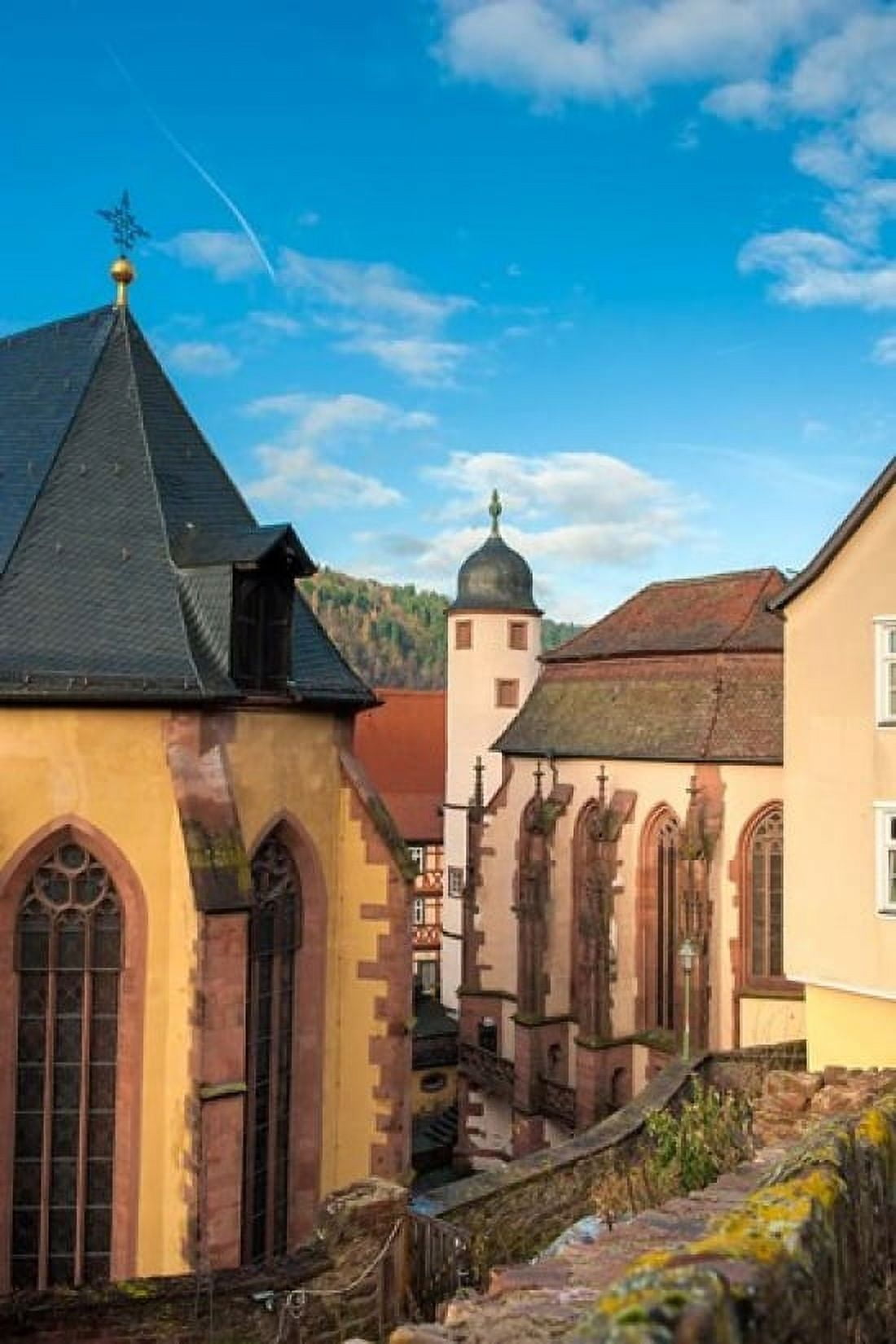Evangelische Stiftskirche and St Killians Chapel Canvas Art - Lisa S Engelbrecht DanitaDelimont (15 x 22)