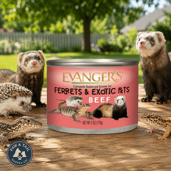 Evanger's Beef Dinner for Ferrets & Exotic Pets Grain Free 6 oz. Can