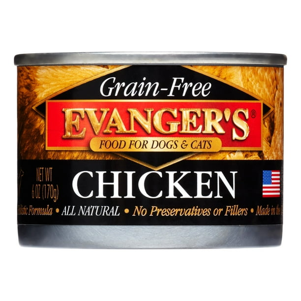 Evanger's Chicken Wet Dog & Cat Food, 6 Oz