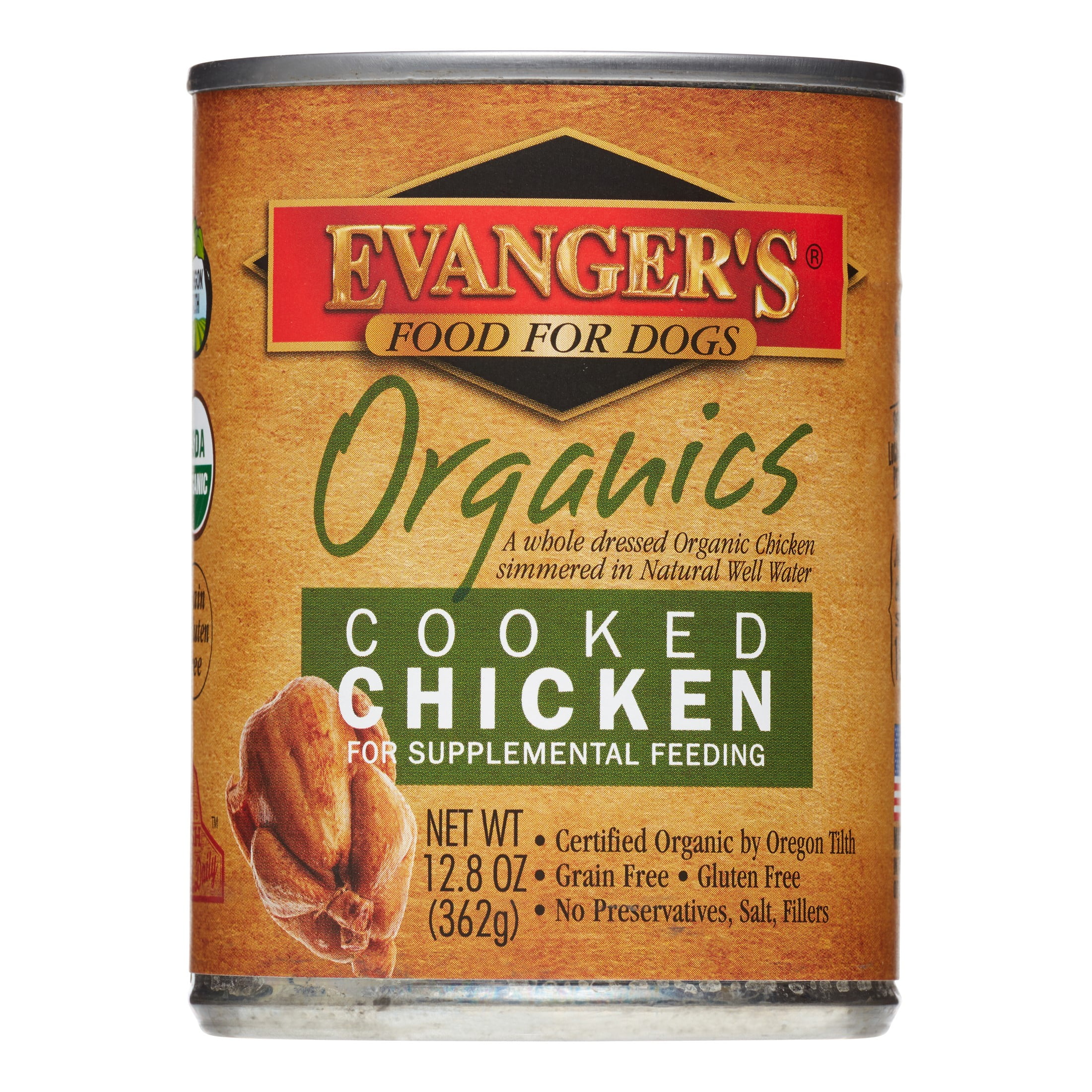 Evangers 100% Organic Cooked Chicken Canned Dog Food Evangers 100% Organic Cooked Chicken Canned Dog Food