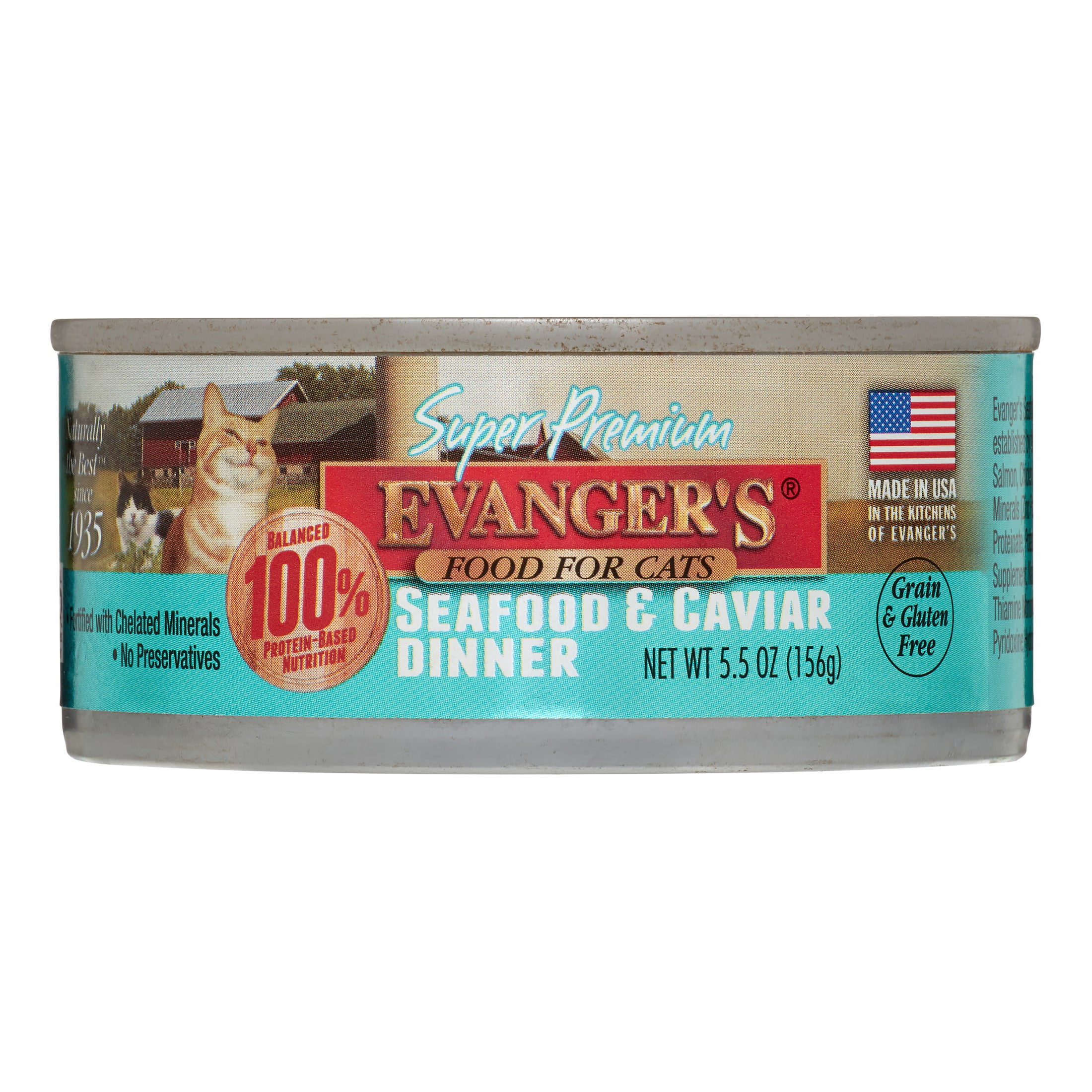 Evanger's Super Premium Grain-Free Seafood Caviar Dinner Wet Cat