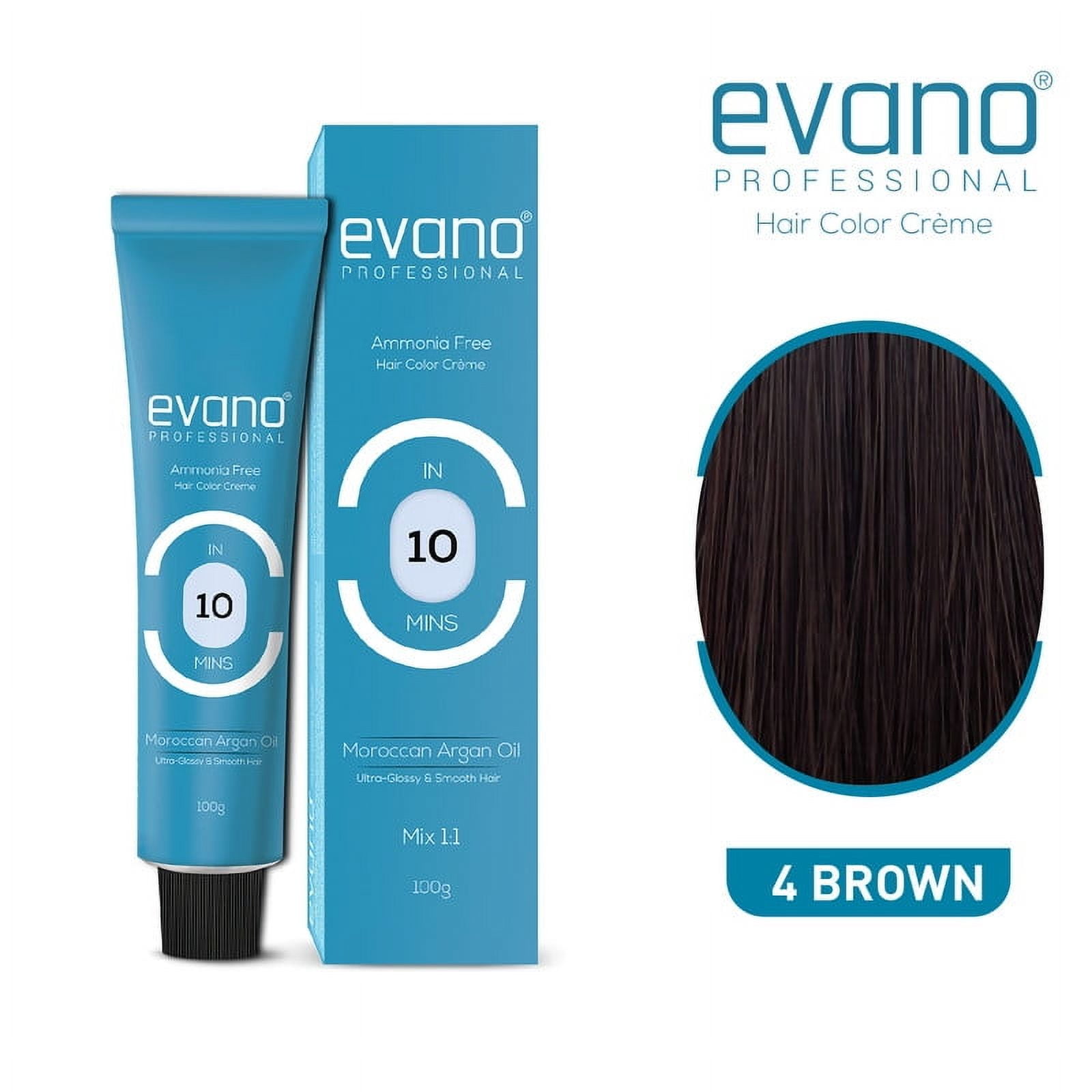 Evano 10 Minute Permanent Hair Color, Ammonia-Free, Salon-Quality ...