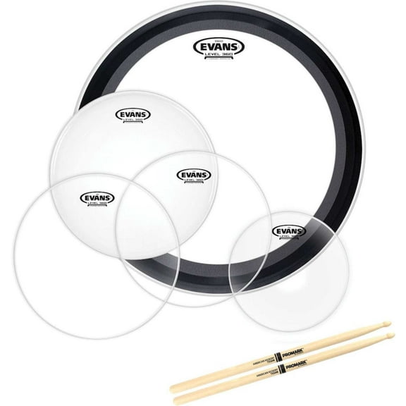 Evans American Upgrade Drumhead Fusion Pack (10", 12", 14") with 22" EMAD