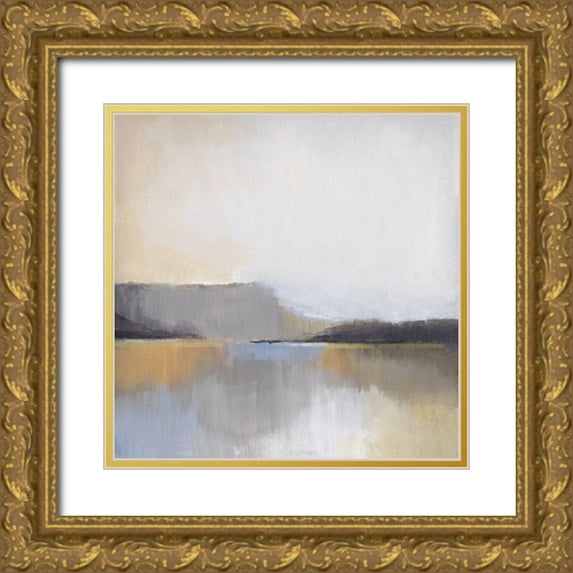 Evans, Brittany 20x20 Gold Ornate Wood Framed with Double Matting Museum Art Print Titled - Grey Dunes I