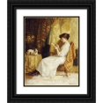 thumbnail image 1 of Evans, De Scott 26x32 Black Ornate Wood Framed with Double Matting Museum Art Print Titled - The Artist and Her Model, 1 of 4