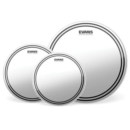 Evans EC2S Clear Tom Pack with HD Dry Snare Head - Standard