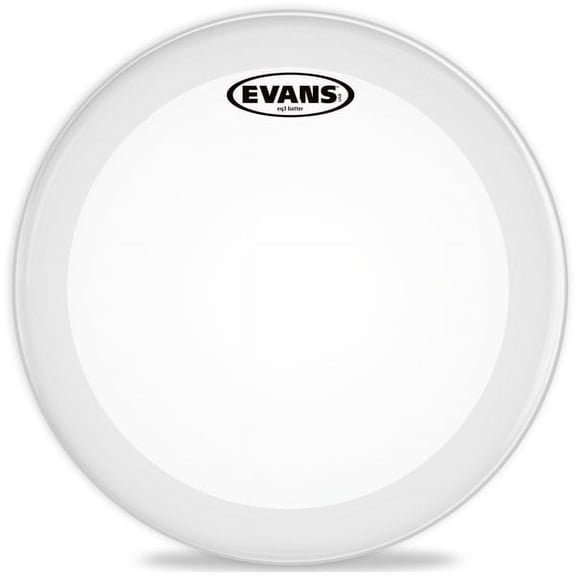 Evans EQ3 Frosted Bass Drum Head - 24