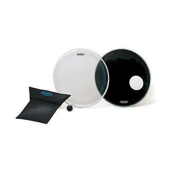 EVANS EQ3 System Pack 22" Bass Drum Head Set Black