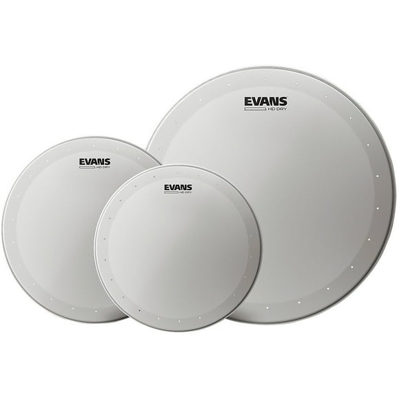 EVANS HD Dry Coated Tom Batter Drum Head Standard Pack 10, 12, 16 in.