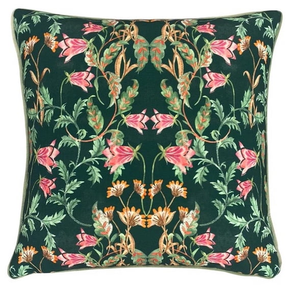 Evans Lichfield Heritage Bellflowers Throw Pillow Cover