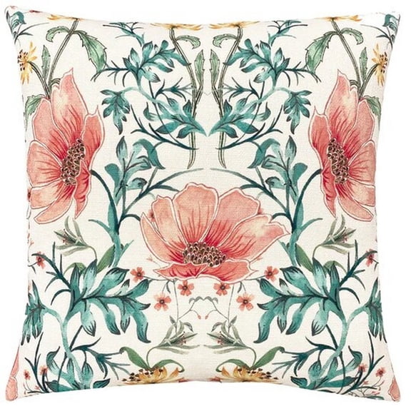 Evans Lichfield Heritage Peony Throw Pillow Cover