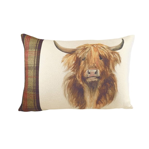 Evans Lichfield Hunter Highland Cow Throw Pillow Cover
