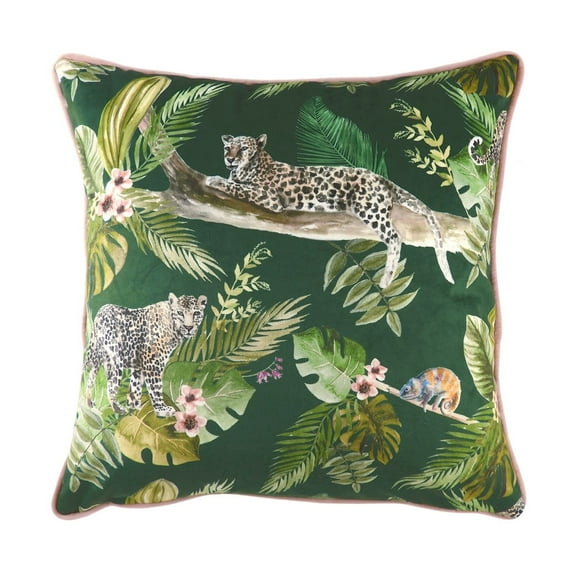 Evans Lichfield Jungle Leopard Throw Pillow Cover