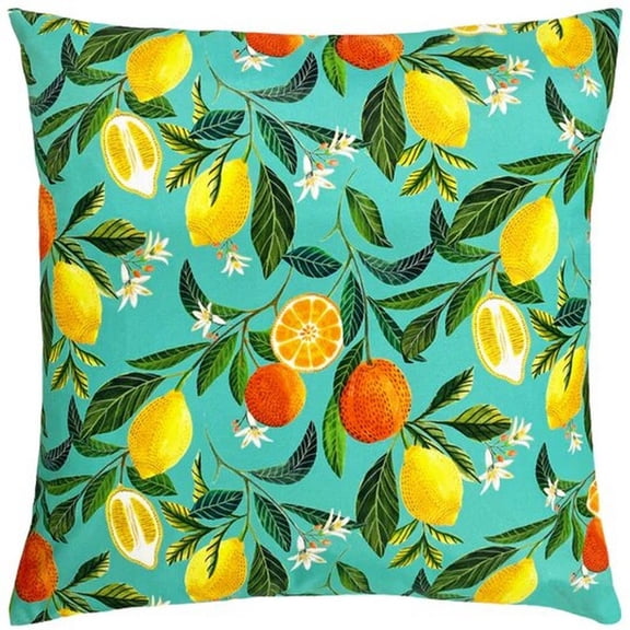 Evans Lichfield Orange Blossom Square Outdoor Cushion Cover